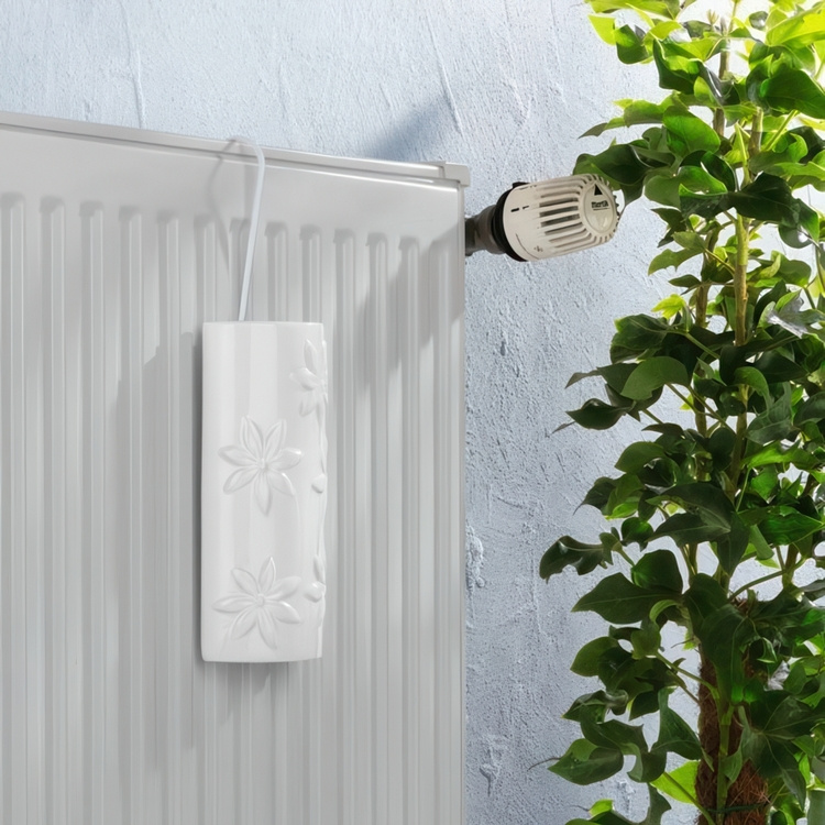 Luftfuktare för element i Keramik, FLOWERS HANGING HUMIDIFIER, Vit i gruppen Förvaring / Tvätt och tork hos SmartaSaker.se (41665)