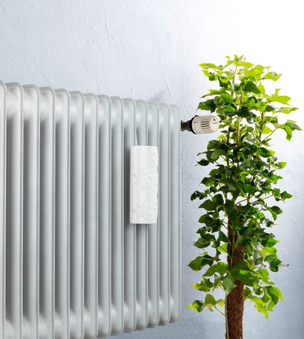 Luftfuktare för element i Keramik, FLOWERS HANGING HUMIDIFIER, Vit i gruppen Förvaring / Tvätt och tork hos SmartaSaker.se (41665)