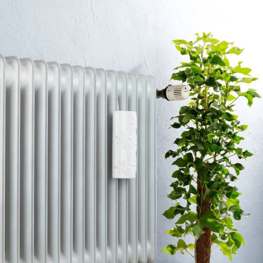 Luftfuktare för element i Keramik, FLOWERS HANGING HUMIDIFIER, Vit i gruppen Förvaring / Tvätt och tork hos SmartaSaker.se (41665)
