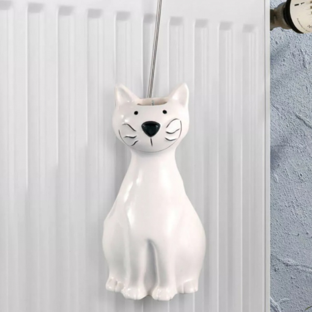 Luftfuktare för element i Keramik, 2 st, NICE WHITE CATS, Vita i gruppen Förvaring / Tvätt och tork hos SmartaSaker.se (41667)
