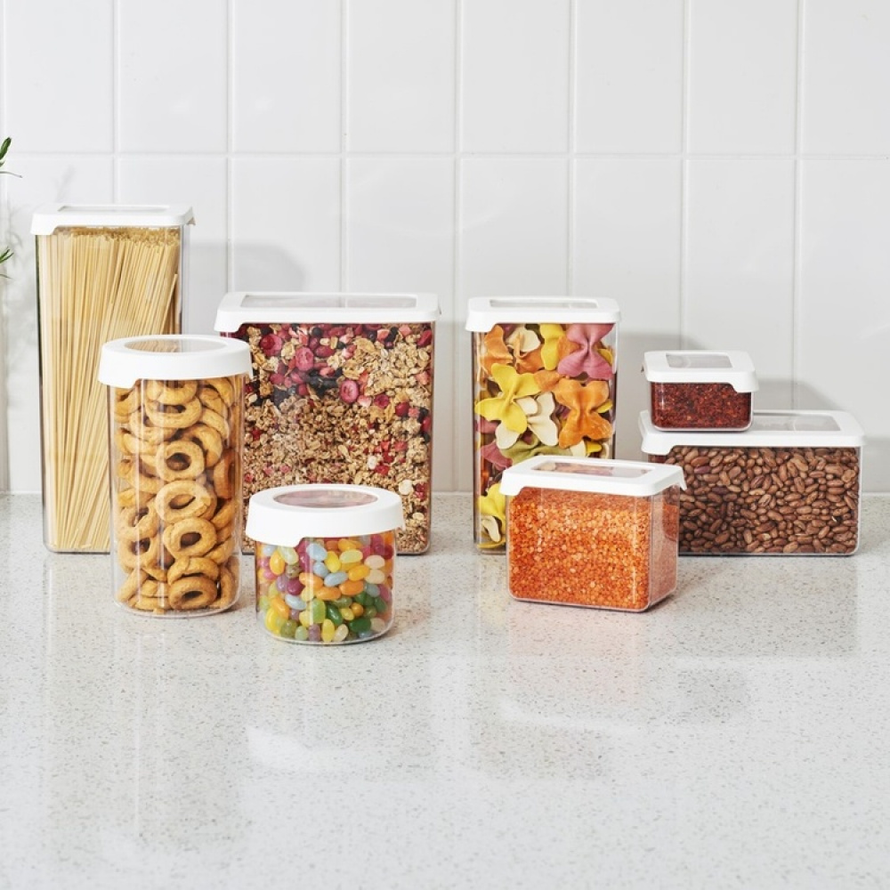 Lufttät behållare för spagetti, 2,25 Liter, VISION, Klar / Vit i gruppen Förvaring / Köksförvaring / Förvaringsburkar / SmartStore förvaringsburkar hos SmartaSaker.se (41671)