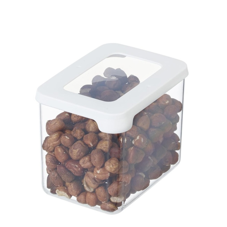Lufttät behållare Liten, 0,8 Liter, VISION, Klar / Vit i gruppen Förvaring / Köksförvaring / Förvaringsburkar / SmartStore förvaringsburkar hos SmartaSaker.se (41672)