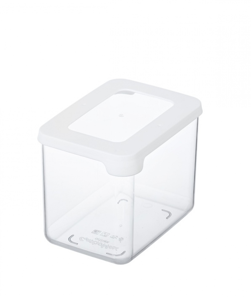 Lufttät behållare Liten, 0,8 Liter, VISION, Klar / Vit i gruppen Förvaring / Köksförvaring / Förvaringslådor och burkar / SmartStore hos SmartaSaker.se (41672)