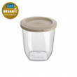 Lufttät behållare, 1 Liter, KOIZOL CONNECT ORGANIC DRY STORAGE SMALL, Klar / Beige