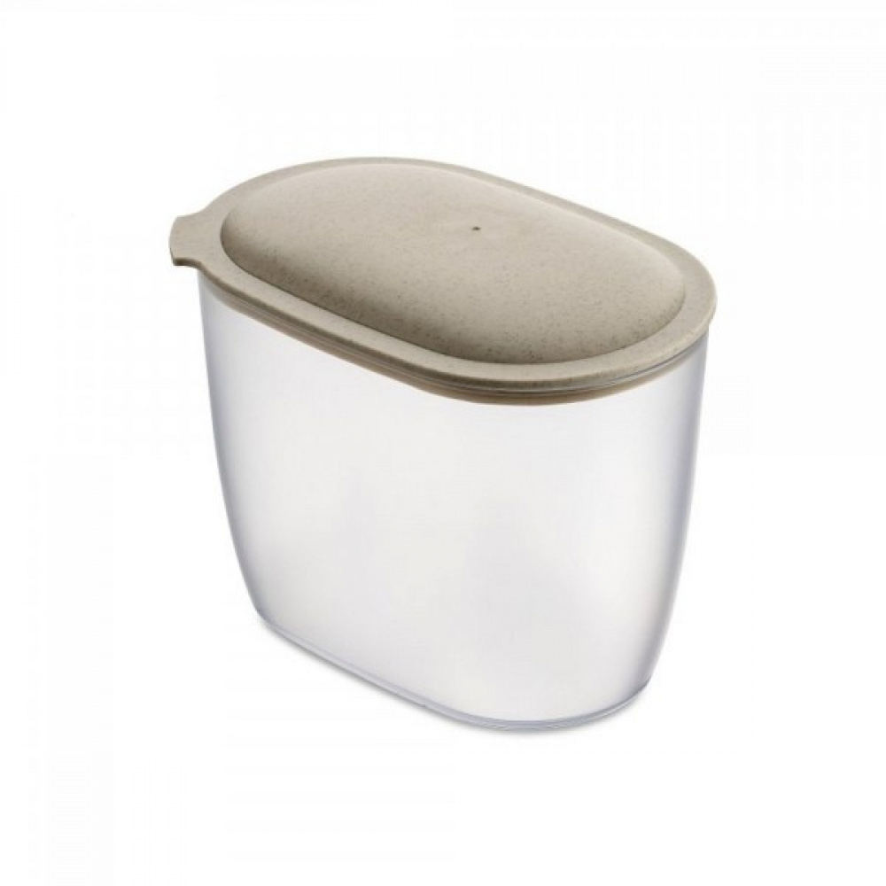 Lufttät behållare, 1,4 Liter, KOIZOL CONNECT ORGANIC OVAL STORAGE MEDIUM, Transparent / Beige i gruppen Förvaring / Köksförvaring / Förvaringslådor och burkar hos SmartaSaker.se (41676)