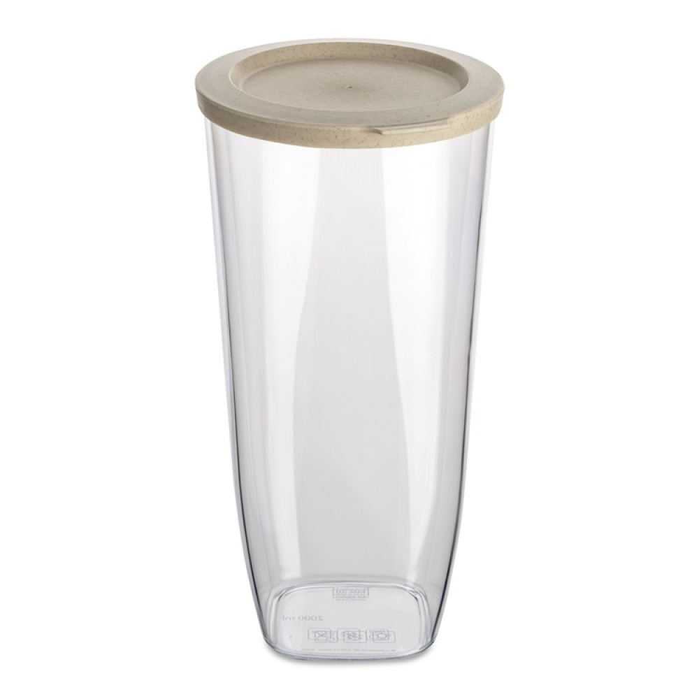 Lufttät behållare, 2 Liter, KOIZOL CONNECT ORGANIC DRY STORAGE LARGE, Klar / Beige i gruppen Förvaring / Köksförvaring / Förvaringsburkar hos SmartaSaker.se (41678)