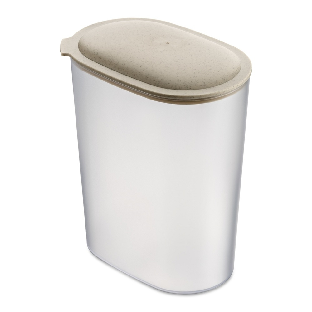 Lufttät behållare, 2,5 Liter, KOIZOL CONNECT ORGANIC OVAL STORAGE LARGE, Transparent / Beige i gruppen Förvaring / Köksförvaring / Förvaringslådor och burkar hos SmartaSaker.se (41679)