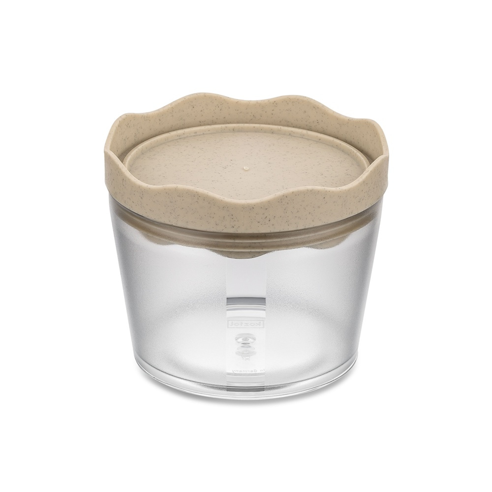 Lufttät behållare, 300 ml, KOIZOL PRINCE ORGANIC SMALL CONTAINER , Transparent / Beige i gruppen Förvaring / Köksförvaring / Förvaringslådor och burkar hos SmartaSaker.se (41680)