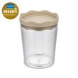 Lufttät behållare, 750 ml, KOIZOL PRINCE ORGANIC MEDIUM CONTAINER , Transparent / Beige Lufttät behållare, 750 ml, KOIZOL PRINCE ORGANIC MEDIUM CONTAINER , Transparent / Beige