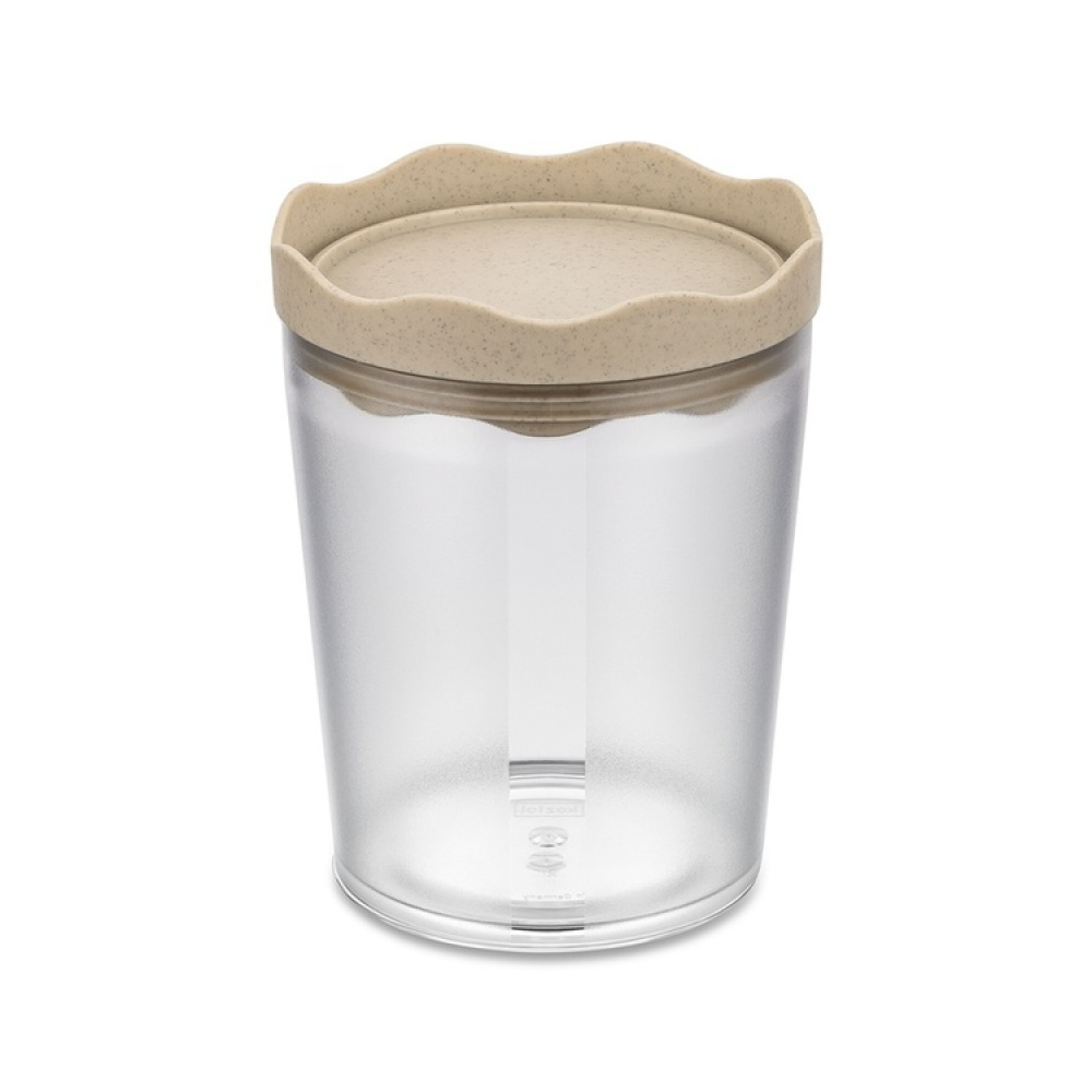 Lufttät behållare, 750 ml, KOIZOL PRINCE ORGANIC MEDIUM CONTAINER , Transparent / Beige i gruppen Förvaring / Köksförvaring / Förvaringsburkar hos SmartaSaker.se (41681)
