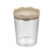 Lufttät behållare, 750 ml, KOIZOL PRINCE ORGANIC MEDIUM CONTAINER , Transparent / Beige Lufttät behållare, 750 ml, KOIZOL PRINCE ORGANIC MEDIUM CONTAINER , Transparent / Beige