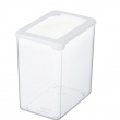 Lufttät behållare, Djup, Stor, 3,5 Liter, VISION, Klar / Vit Lufttät behållare, Djup, Stor, 3,5 Liter, VISION, Klar / Vit
