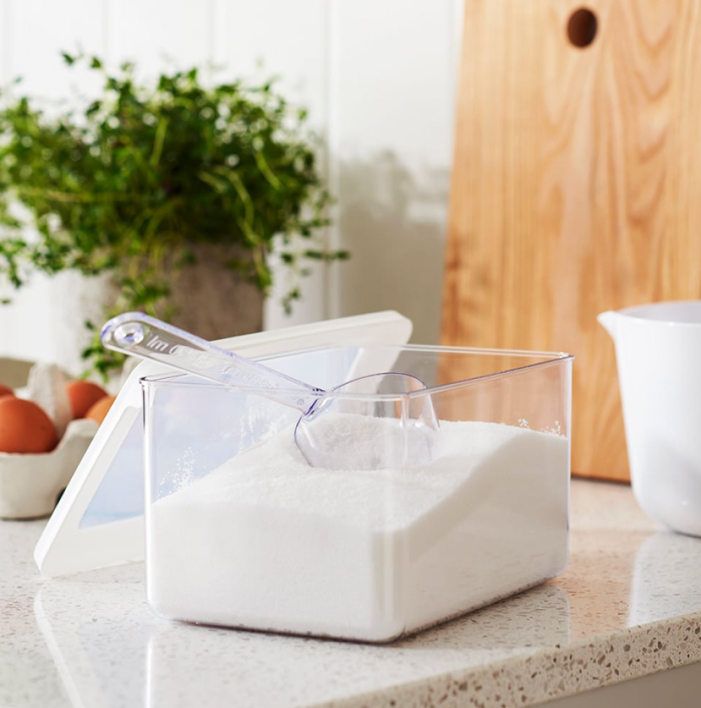 Lufttät behållare, Djup, 1,65 Liter, VISION 18 x 12,5 x H 10 cm, Klar / Vit i gruppen Förvaring / Köksförvaring / Förvaringslådor och burkar / SmartStore hos SmartaSaker.se (41683)