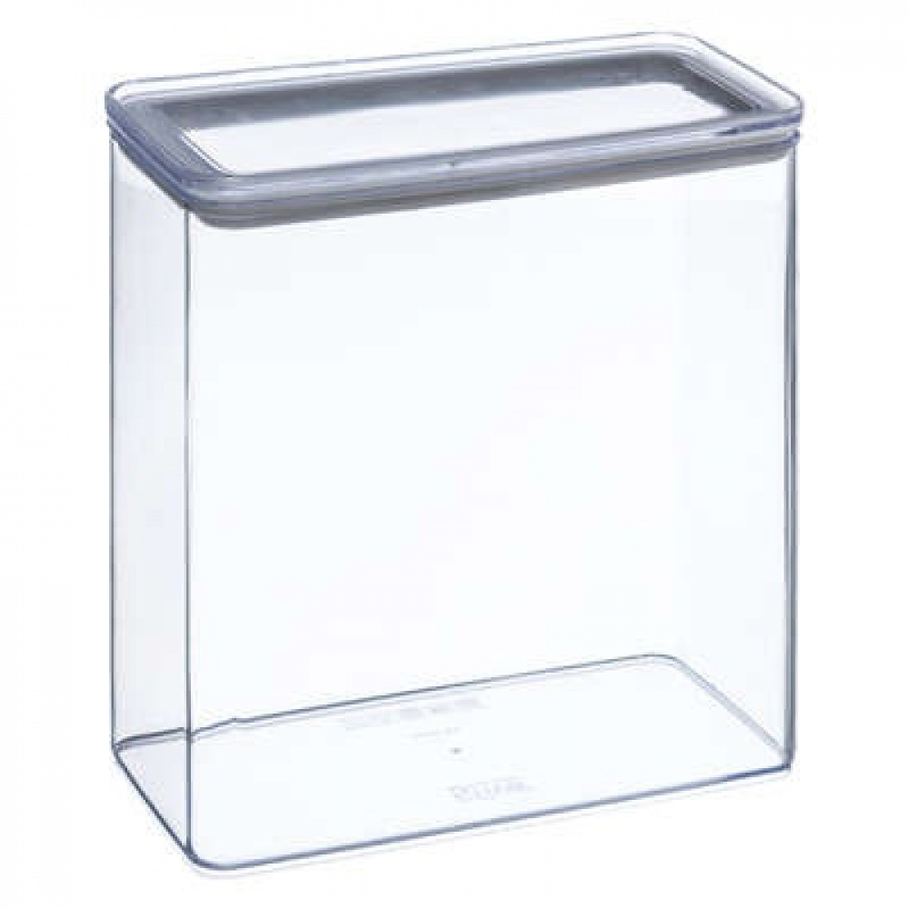 Lufttät behållare, Rektangulär, 4,3 L, ESKE XL, 20,4 x 10,4 x H 27,2 cm, Klar / Vit i gruppen Förvaring / Köksförvaring / Förvaringslådor och burkar / Eske hos SmartaSaker.se (41700)