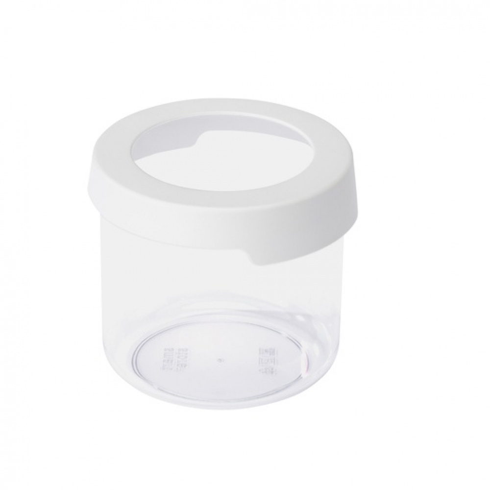 Lufttät behållare, Rund, Liten, 0,75 Liter, VISION, Ã˜ 11,5 x H 10 cm, Klar / Vit i gruppen Förvaring / Köksförvaring / Förvaringslådor och burkar / SmartStore hos SmartaSaker.se (41701)