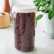 Lufttät behållare, Rund, Stor, 1,45 Liter, VISION, Ø 11,5 x H 20 cm, Klar / Vit Lufttät behållare, Rund, Stor, 1,45 Liter, VISION, Ø 11,5 x H 20 cm, Klar / Vit