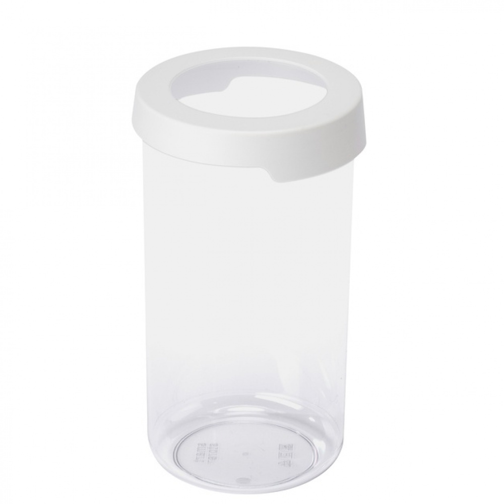 Lufttät behållare, Rund, Stor, 1,45 Liter, VISION, Ã˜ 11,5 x H 20 cm, Klar / Vit i gruppen Förvaring / Köksförvaring / Förvaringslådor och burkar / SmartStore hos SmartaSaker.se (41702)