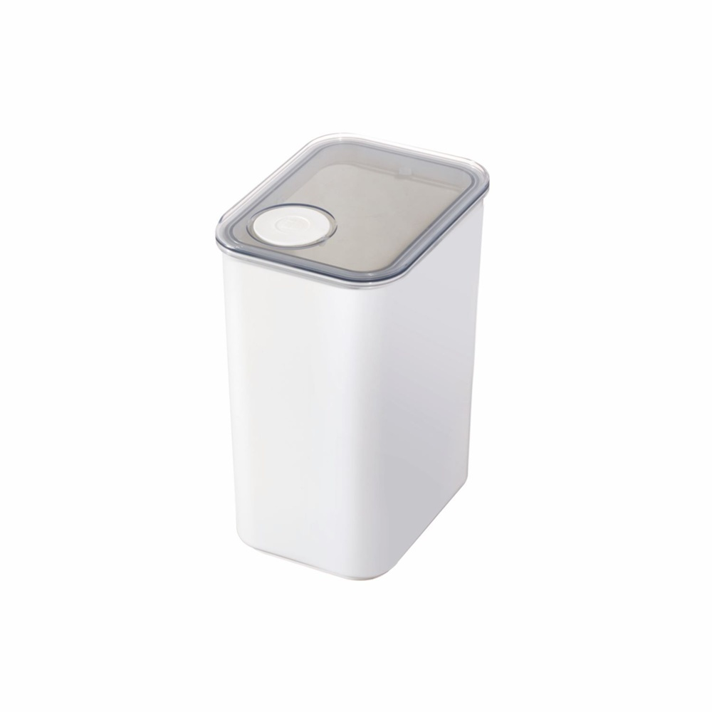 Lufttät Förvaringsburk, iD POUR LID LARGE CANISTER, 12,1 x 16,2 x H 22,2 cm, Vit / Transparent i gruppen Förvaring / Köksförvaring / Förvaringslådor och burkar hos SmartaSaker.se (41705)
