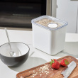 Lufttät Förvaringsburk, iD POUR LID MEDIUM CANISTER, 12 x 16,5 x H 22,5 cm, Vit / Transparent Lufttät Förvaringsburk, iD POUR LID MEDIUM CANISTER, 12 x 16,5 x H 22,5 cm, Vit / Transparent