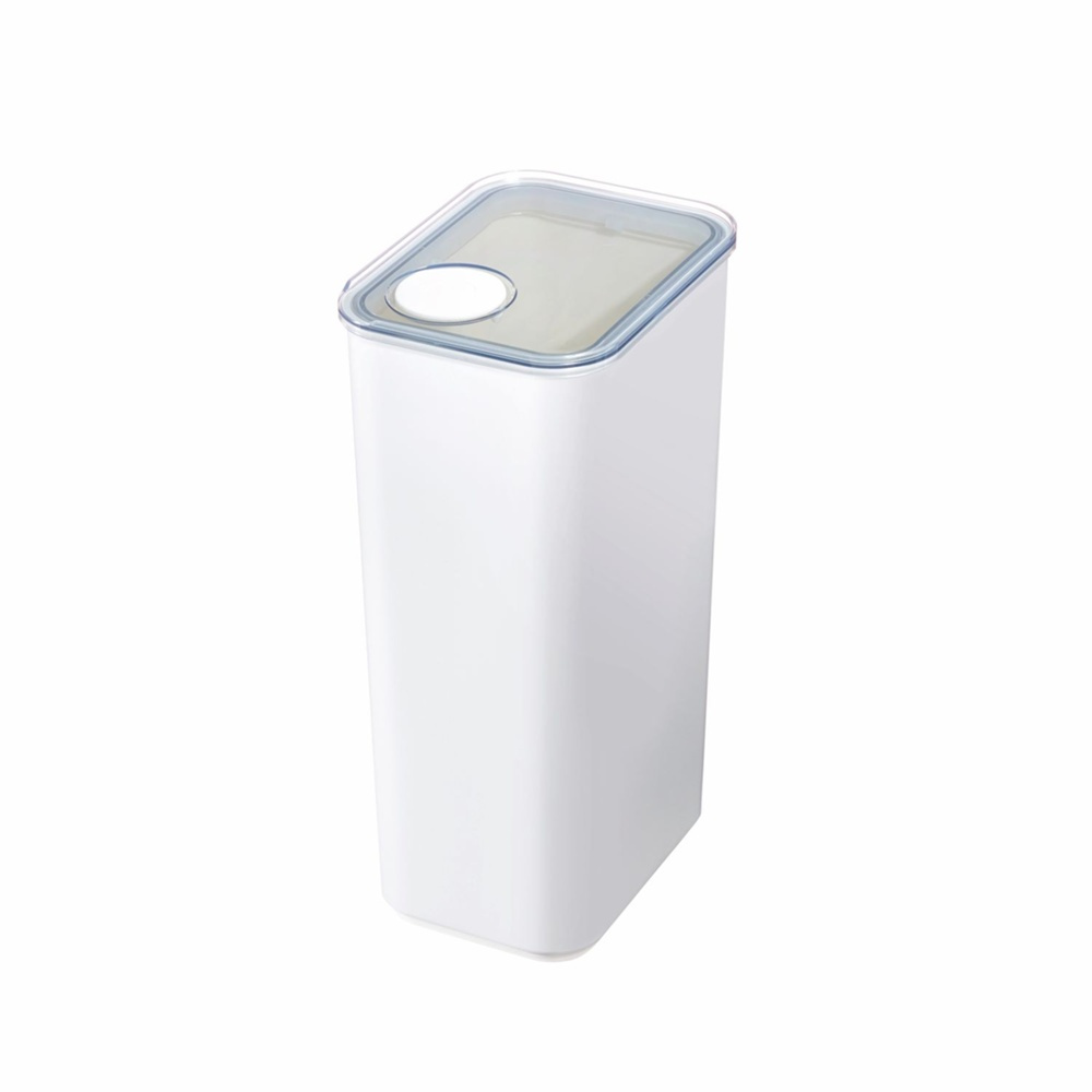 Lufttät Förvaringsburk, iD POUR LID XL CANISTER, 12,1 x 16,2 x H 29,5 cm, Vit / Transparent i gruppen Förvaring / Köksförvaring / Förvaringslådor och burkar hos SmartaSaker.se (41708)