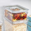 Lufttät Förvaringsburk, Låg, iD FRESH MEDIUM SHORT CANISTER, 13 x 20,5 x H 8 cm , Transparent  Lufttät Förvaringsburk, Låg, iD FRESH MEDIUM SHORT CANISTER, 13 x 20,5 x H 8 cm , Transparent