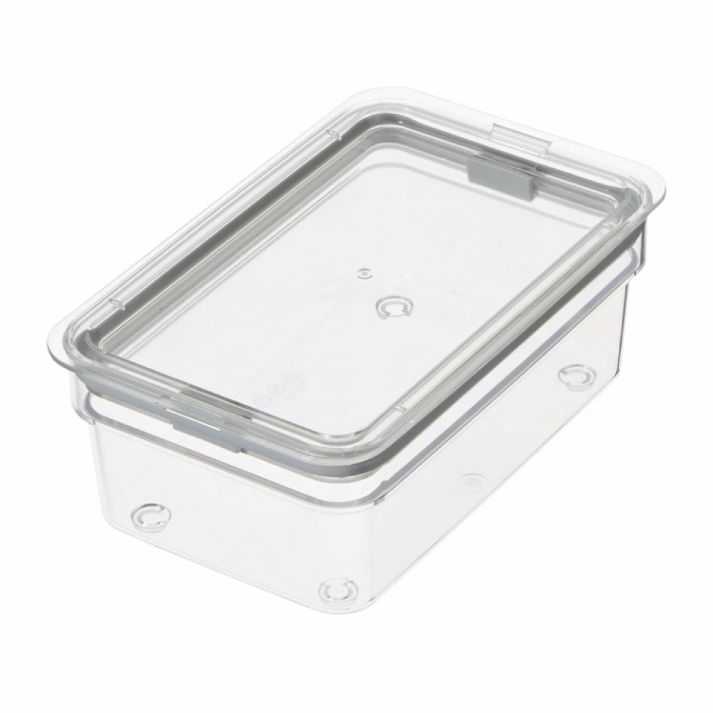 Lufttät Förvaringsburk, Låg, iD FRESH MEDIUM SHORT CANISTER, 13 x 20,5 x H 8 cm , Transparent i gruppen Förvaring / Köksförvaring / Förvaringsburkar / iDesign förvaringsburkar hos SmartaSaker.se (41710)