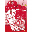 Lyxiga Hängetiketter med glitter, 6st, CHRISTMAS GIFT TAGS, 8 x 4 cm, Vit /Röd Lyxiga Hängetiketter med glitter, 6st, CHRISTMAS GIFT TAGS, 8 x 4 cm, Vit /Röd