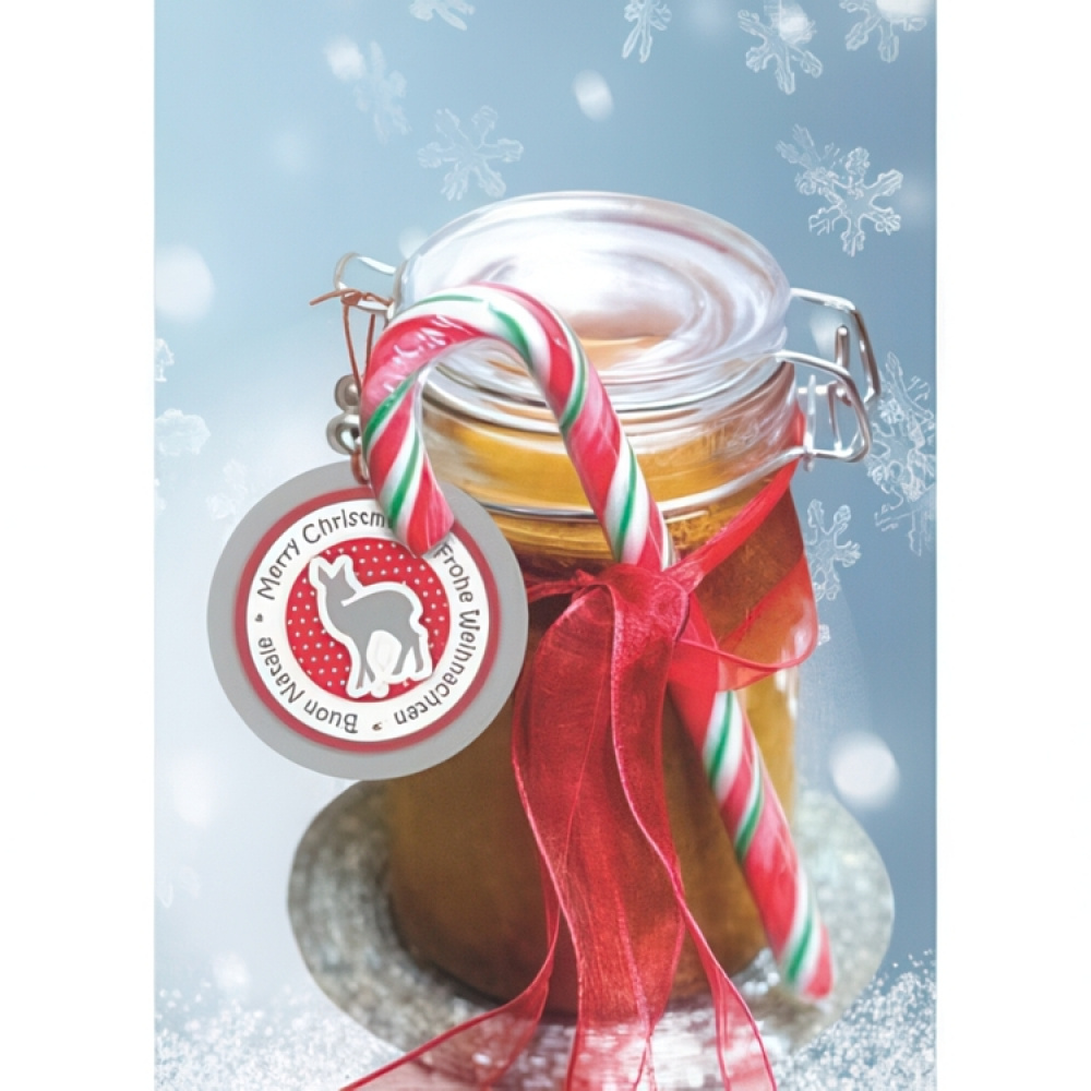 Lyxiga Hängetiketter med Julmotiv, 4 st, 3D CHRISTMAS GIFT TAGS, Ø 5 cm i gruppen Förvaring / Magneter och självhäftande / Skyltar och etiketter hos SmartaSaker.se (41714)