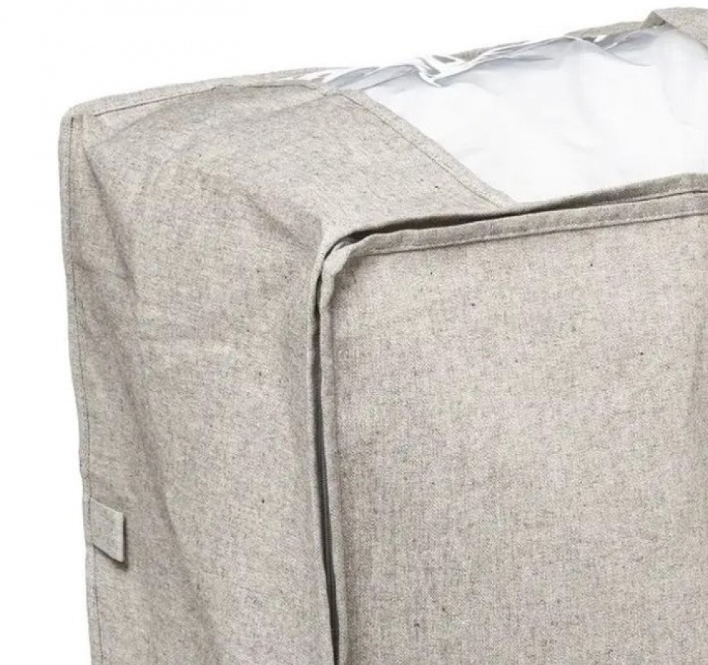 Låda / Väska för täcken, Mjuk, ORGA STORAGE BAG, 60 x 30 x H 45 cm, Beige-grå i gruppen Förvaring / Förvaringslådor hos SmartaSaker.se (41715)