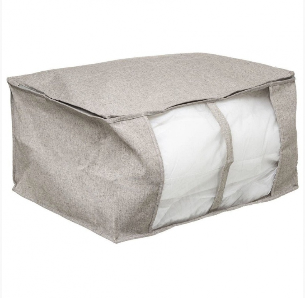 Låda / Väska för täcken, Mjuk, ORGA STORAGE BAG, 60 x 30 x H 45 cm, Beige-grå i gruppen Förvaring / Förvaringslådor hos SmartaSaker.se (41715)