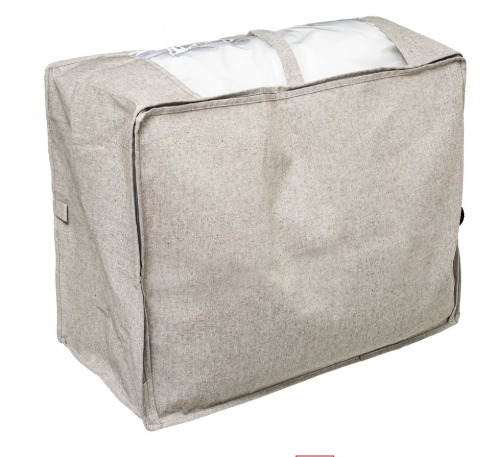 Låda / Väska för täcken, Mjuk, ORGA STORAGE BAG, 60 x 30 x H 45 cm, Beige-grå i gruppen Förvaring / Förvaringslådor hos SmartaSaker.se (41715)