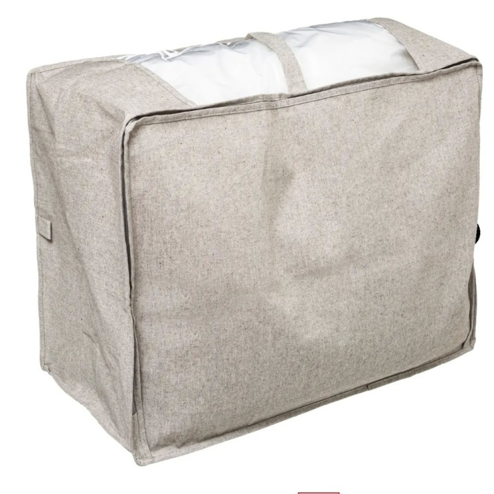 Låda / Väska för täcken, Mjuk, ORGA STORAGE BAG, 60 x 30 x H 45 cm, Beige-grå i gruppen Förvaring / Förvaringslådor hos SmartaSaker.se (41715)