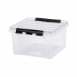 Låda , SMARTSTORE 7L CLASSIC, Kvadratisk, 28 x 28 x H 17 cm, Klar / Svart Låda , SMARTSTORE 7L CLASSIC, Kvadratisk, 28 x 28 x H 17 cm, Klar / Svart