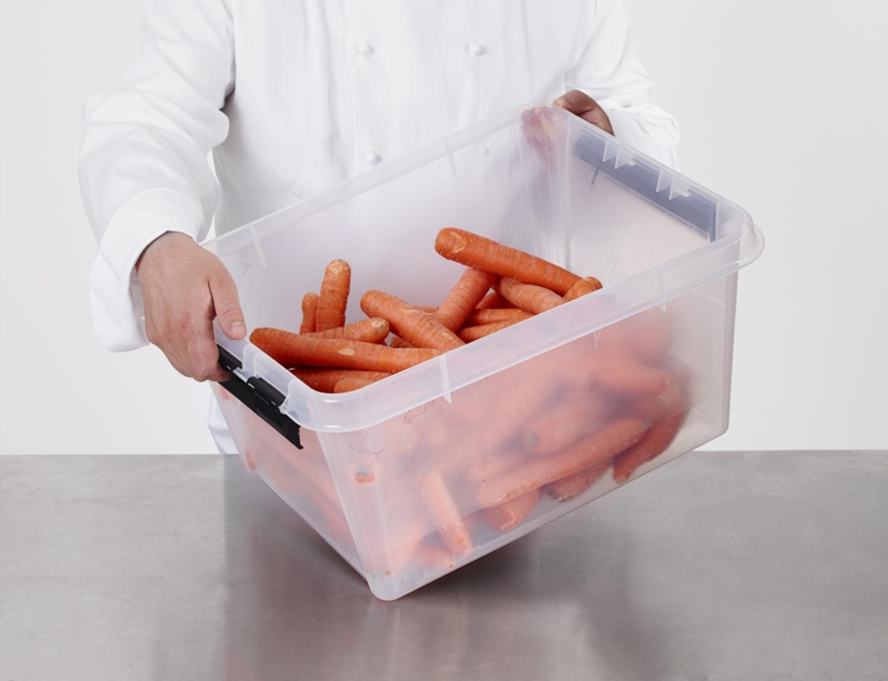 Låda av plast, SMARTSTORE 31L, CLASSIC, 50 x 39 x H26 cm, Transparent / Svart i gruppen Förvaring / Köksförvaring / Förvaringslådor och burkar / SmartStore hos SmartaSaker.se (41720)