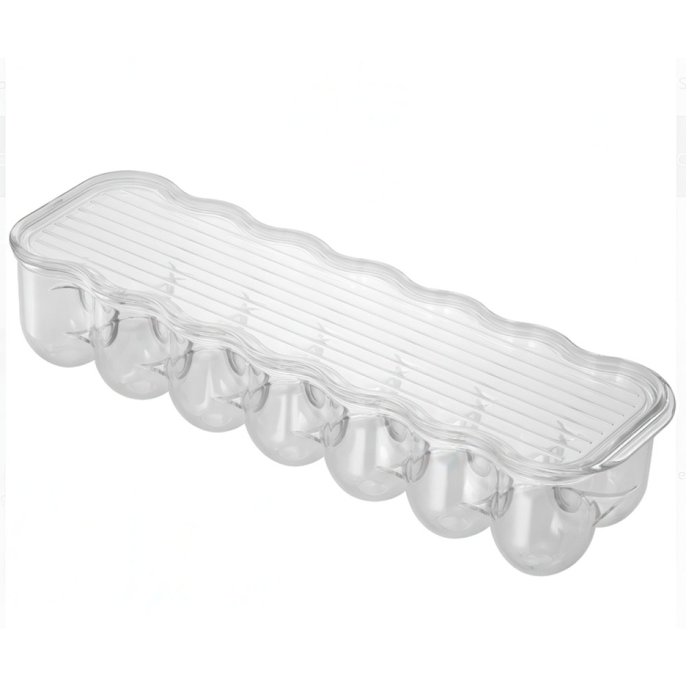 Låda för 14 Ägg, Smal, FRIDGE BINZ, 36 x 11 x H 7,6 cm, Transparent i gruppen Förvaring / Köksförvaring / Kylskåpsförvaring hos SmartaSaker.se (41726)