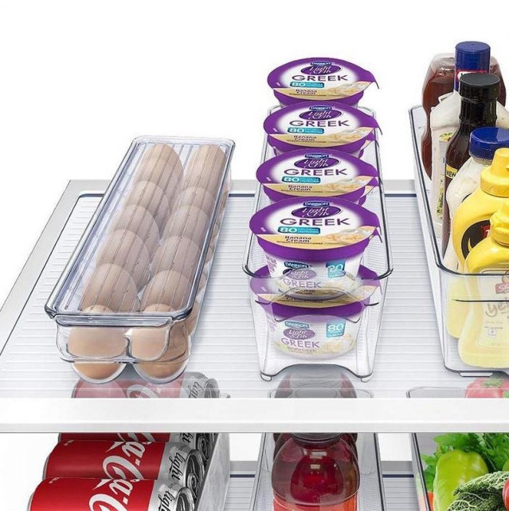 Låda för 14 Ägg, Långsmal, RANGEMENT FRIGO, 37 x 11 x H 7,6 cm, Klar i gruppen Förvaring / Köksförvaring / Kylskåpsförvaring hos SmartaSaker.se (41727)