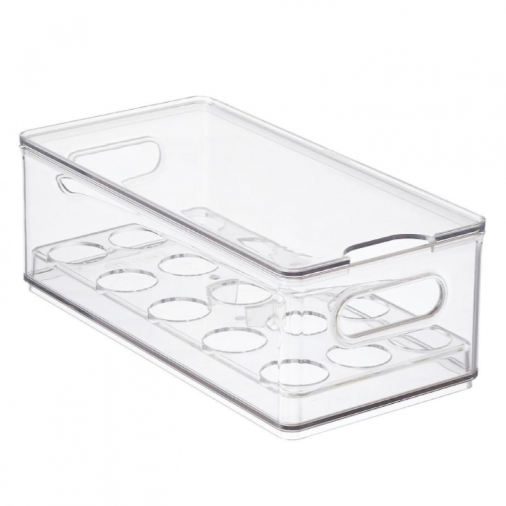 Låda för 15 Ägg, THE HOME EDIT EGG BIN, 15,2 x 30,5 x H10,8 cm, Transparent i gruppen Förvaring / Köksförvaring / Kylskåpsförvaring hos SmartaSaker.se (41728)