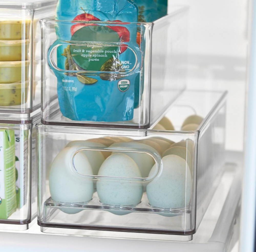 Låda för 15 Ägg, THE HOME EDIT EGG BIN, 15,2 x 30,5 x H10,8 cm, Transparent i gruppen Förvaring / Köksförvaring / Kylskåpsförvaring hos SmartaSaker.se (41728)