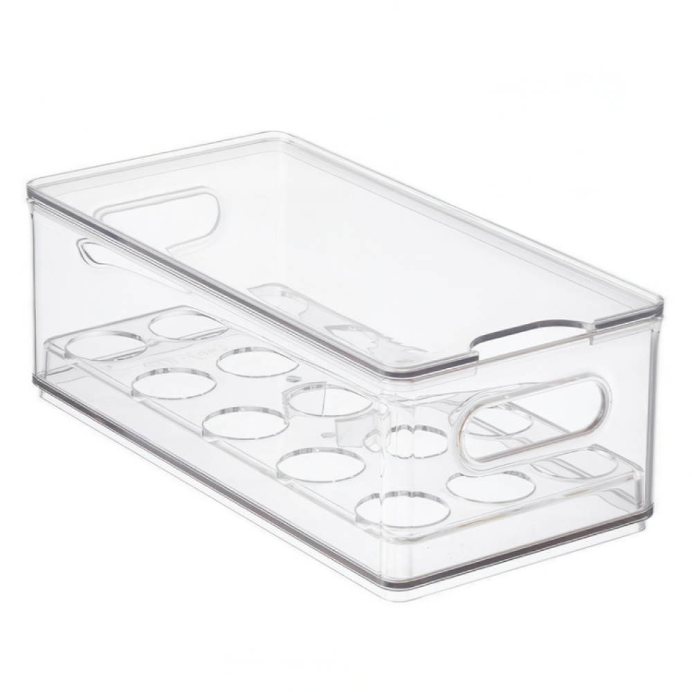 Låda för 15 Ägg, THE HOME EDIT EGG BIN, 15,2 x 30,5 x H10,8 cm, Transparent i gruppen Förvaring / Köksförvaring / Kylskåpsförvaring hos SmartaSaker.se (41728)