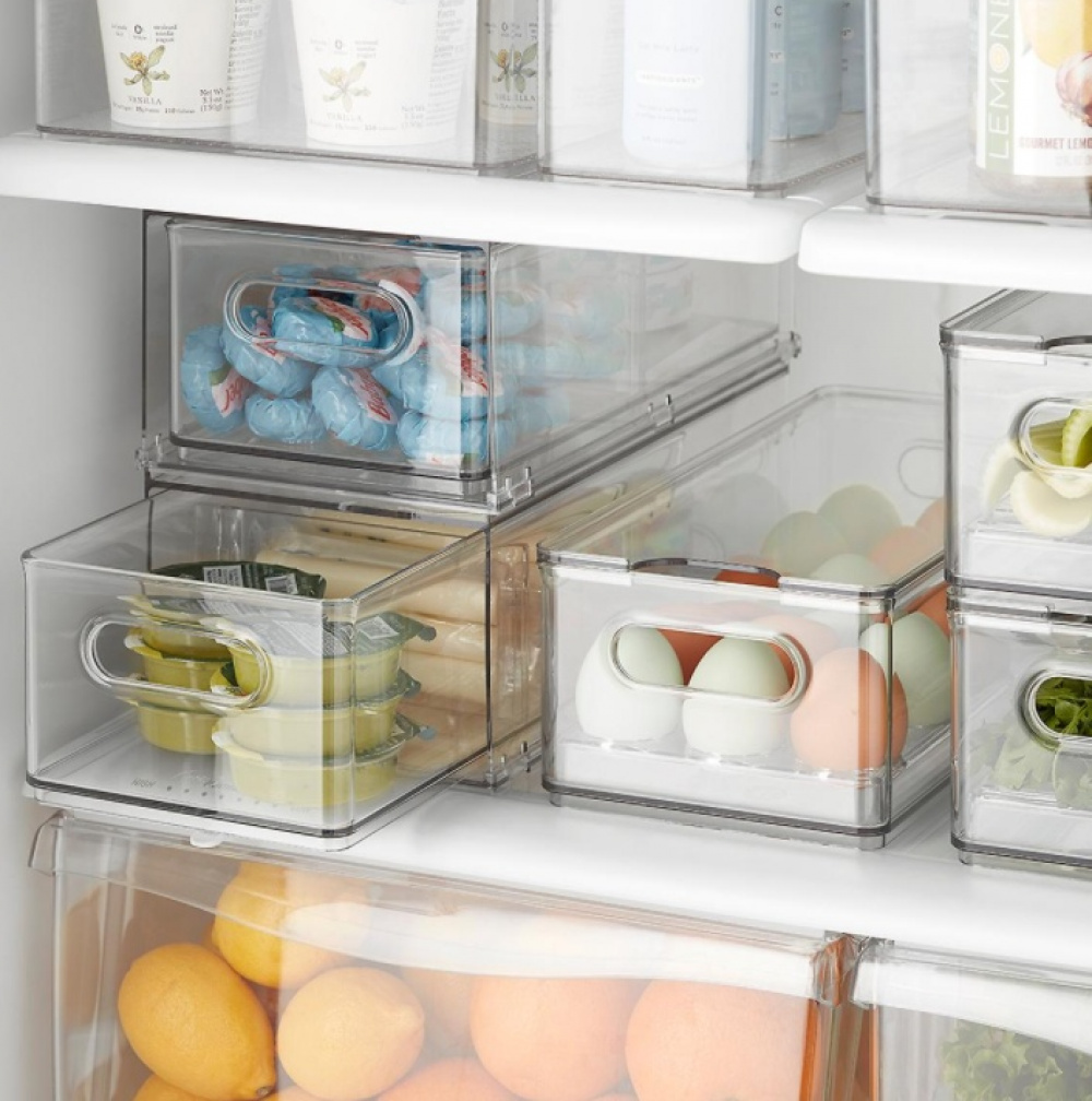 Låda för 15 Ägg, THE HOME EDIT EGG BIN, 15,2 x 30,5 x H10,8 cm, Transparent i gruppen Förvaring / Köksförvaring / Kylskåpsförvaring hos SmartaSaker.se (41728)