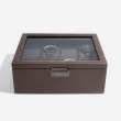 Låda för klockor med glaslock, STACKERS 8 PIECE WATCH BOX, 19,5 x 24 x H 9,5 cm Låda för klockor med glaslock, STACKERS 8 PIECE WATCH BOX, 19,5 x 24 x H 9,5 cm