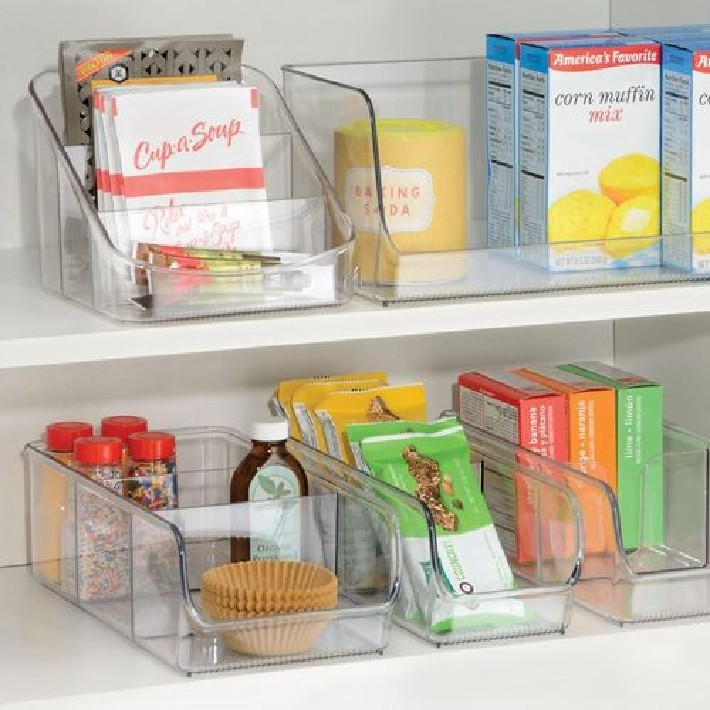 Låda för kryddpåsar, 3 fack, LINUS PACKET ORGANIZER, 15,5 x 16 x H 13 cm, Transparent i gruppen Förvaring / Köksförvaring / Förvaringslådor och burkar hos SmartaSaker.se (41745)