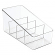 Låda för kryddpåsar, 4 fack, PACKET ORGANIZER, 13 x 27 x H 13 cm, Transparent Låda för kryddpåsar, 4 fack, PACKET ORGANIZER, 13 x 27 x H 13 cm, Transparent