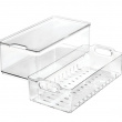 Låda för kylen, med lock och durkslag, THE HOME EDIT LARGE BERRY BIN, 15,2 x 30,5 x H10,8 cm, Transparent Låda för kylen, med lock och durkslag, THE HOME EDIT LARGE BERRY BIN, 15,2 x 30,5 x H10,8 cm, Transparent