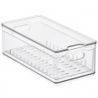 Låda för kylen, med lock och durkslag, THE HOME EDIT LARGE BERRY BIN, 15,2 x 30,5 x H10,8 cm, Transparent Låda för kylen, med lock och durkslag, THE HOME EDIT LARGE BERRY BIN, 15,2 x 30,5 x H10,8 cm, Transparent