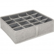 Låda för sortering, 16 fack, ORGA DRAWER ORGANIZER, 35 x 31 x H 11 cm, Beige - Grå Låda för sortering, 16 fack, ORGA DRAWER ORGANIZER, 35 x 31 x H 11 cm, Beige - Grå