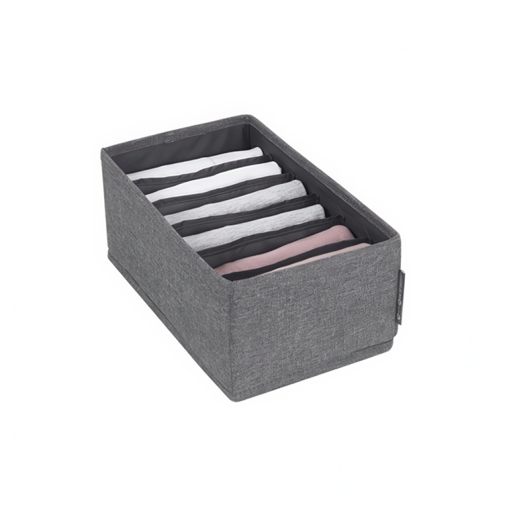Låda för sortering, 6 fack, BIGSO SOFT DRAWER ORGANIZER, 16,5 x 29 x H 11 cm i gruppen Förvaring / Garderobsförvaring / Sorteringslådor hos SmartaSaker.se (41763)