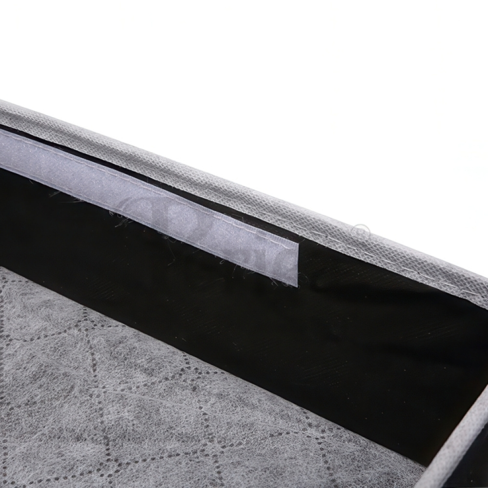 Låda för sortering, tyg, 30 fack, FOSY DRAWER ORGANISER, 32 x 32 x H 10 cm, Svart i gruppen Förvaring / Garderobsförvaring / Sorteringslådor hos SmartaSaker.se (41766)