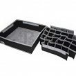 Låda för sortering, tyg, 30 Fack, OLA DRAWER ORGANISER, 34 x 32 x H10cm, Mörkgrå Låda för sortering, tyg, 30 Fack, OLA DRAWER ORGANISER, 34 x 32 x H10cm, Mörkgrå