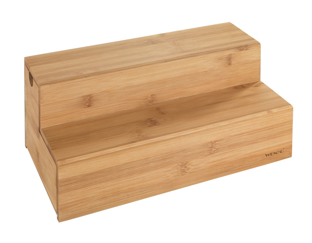 Låda för tepåsar, BAMBU TRAPPA, 33 x 15 x H 17,5 cm, Brun i gruppen Förvaring / Köksförvaring / Förvaringslådor och burkar hos SmartaSaker.se (41770)